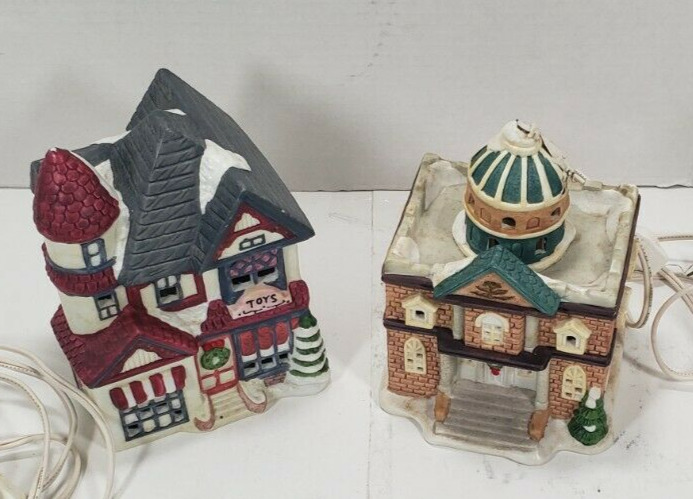 Vintage 1994 Grandeur Noel Snowflake Village Collector's Edition  Toys & Church