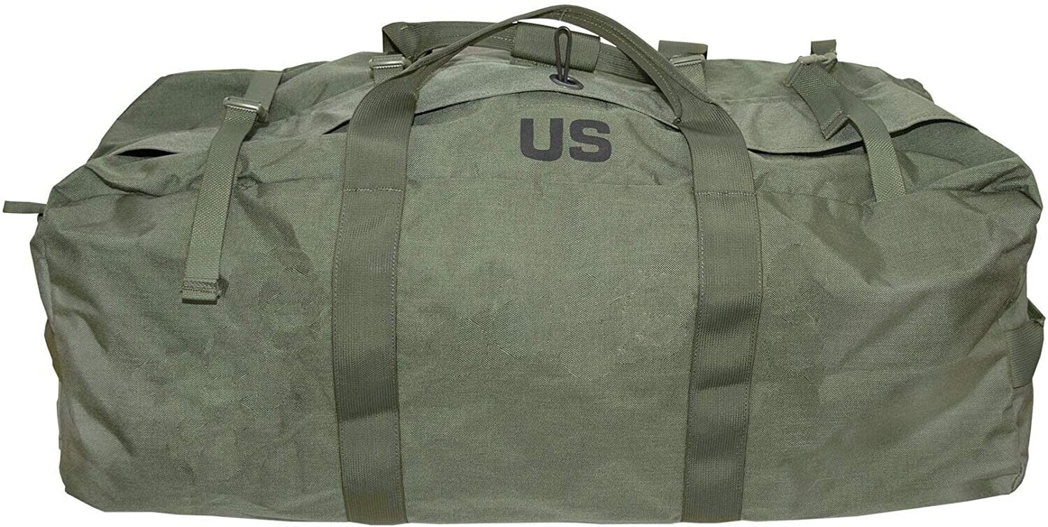 USGI Military Improved Duffel -Sea Bag Green GC  NSN #8465-01-604-6541