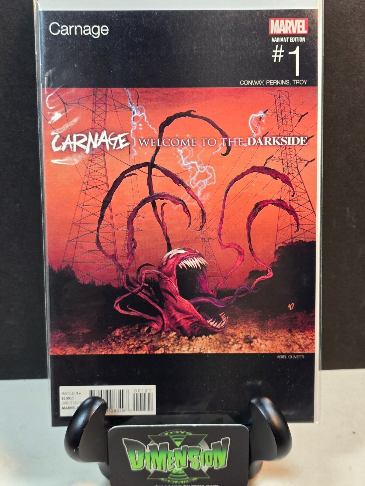 CARNAGE #1 WELCOME TO THE DARK SIDE OLIVETTI 1ST PRINT NM MARVEL COMICS 2016