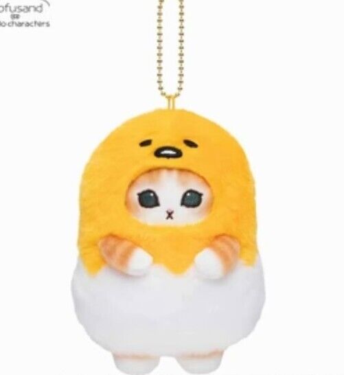 mofusand x Sanrio Characters Mini Mascot (Gudetama) Plush NEW JAPAN