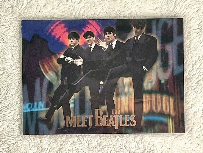 1996 The Beatles Sports Time Promo Card Meet The Beatles #3 Apple Corps