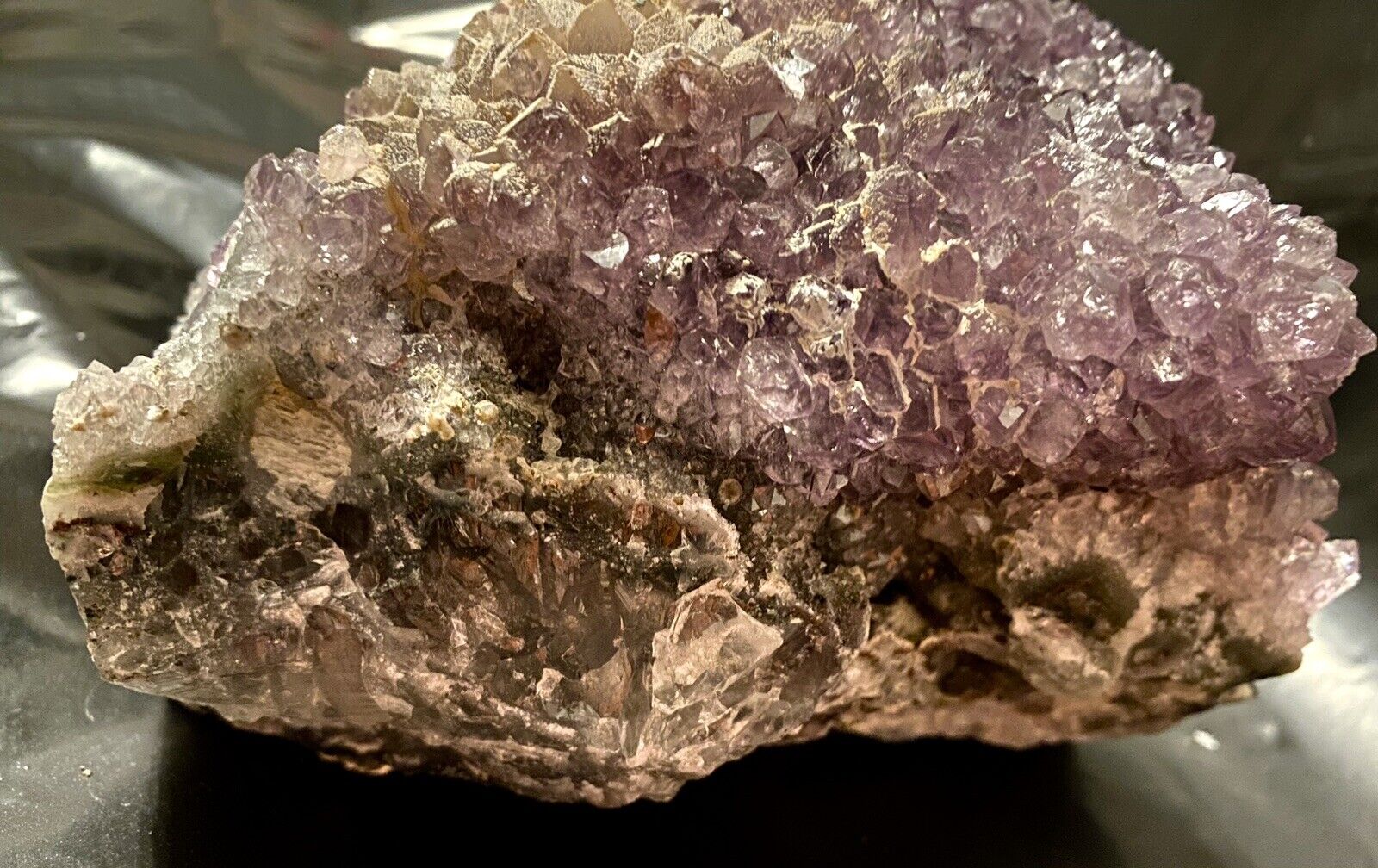 2759 Grams 6.1 Pound Amethyst Cluster 6x6x4 Inch with Mounting Hole