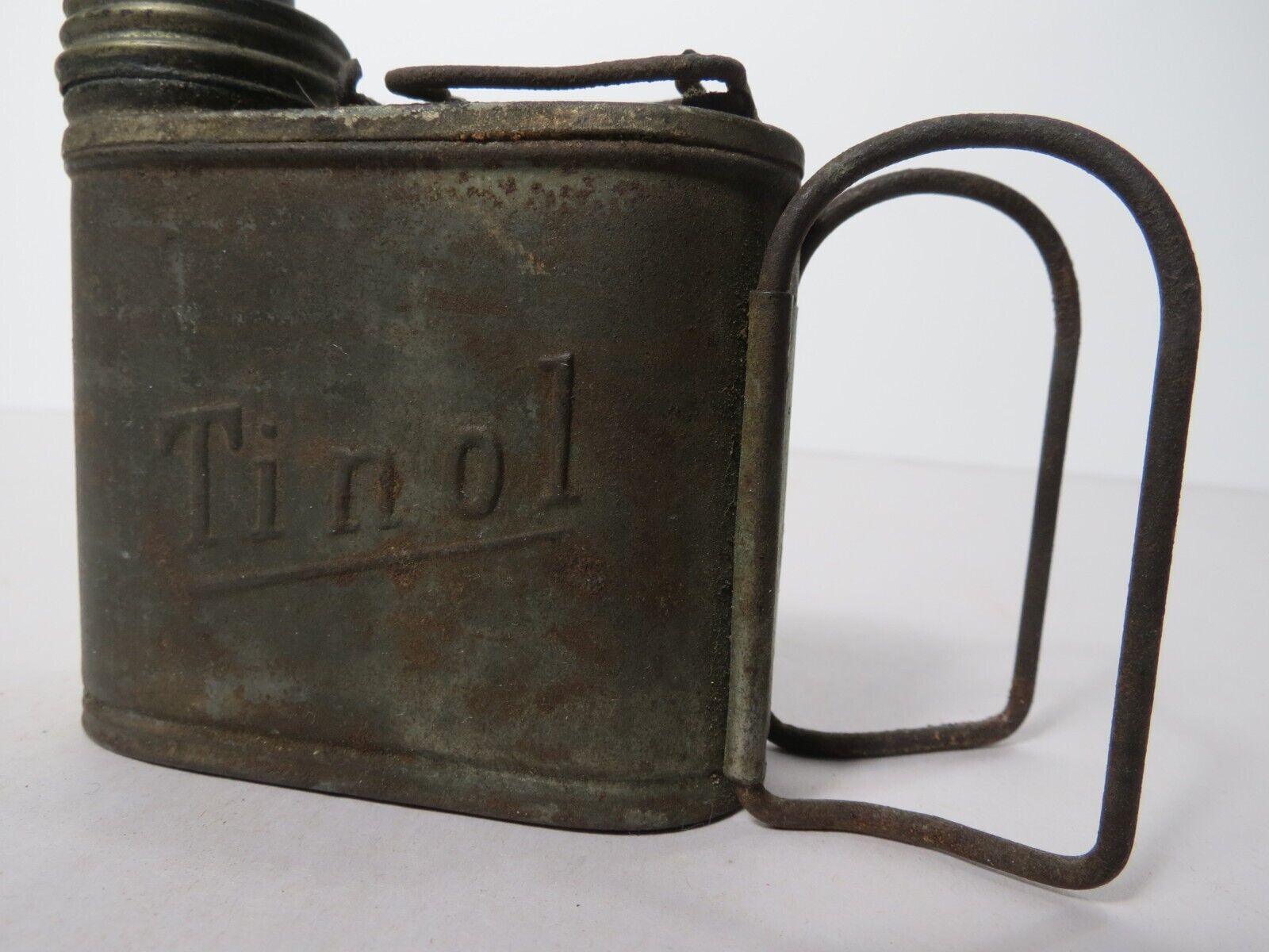 WW2 German TINOL Brass Kerosene Pocket LAMP ~  Made in Germany