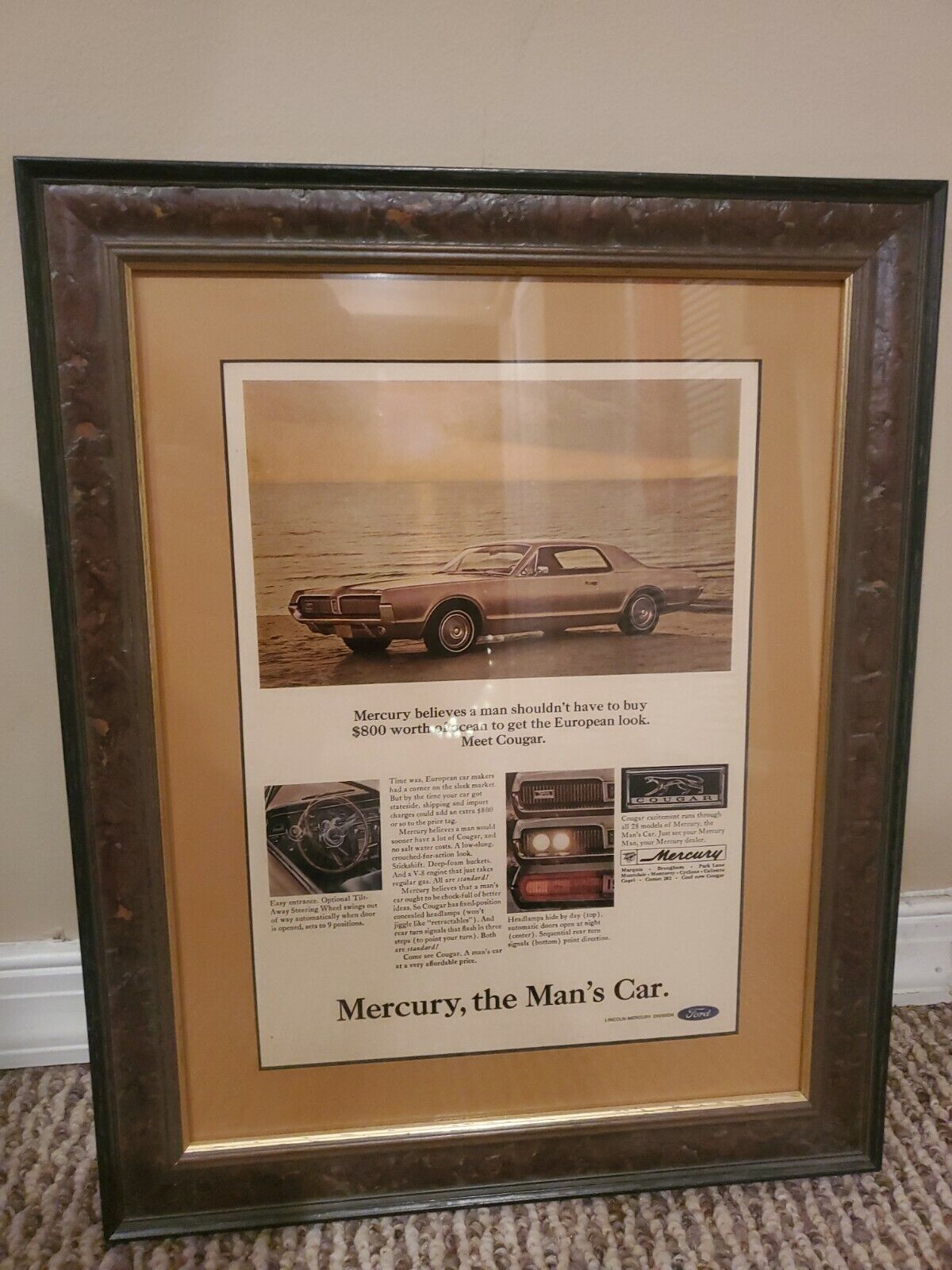 1967 Mercury Cougar Car Ad \