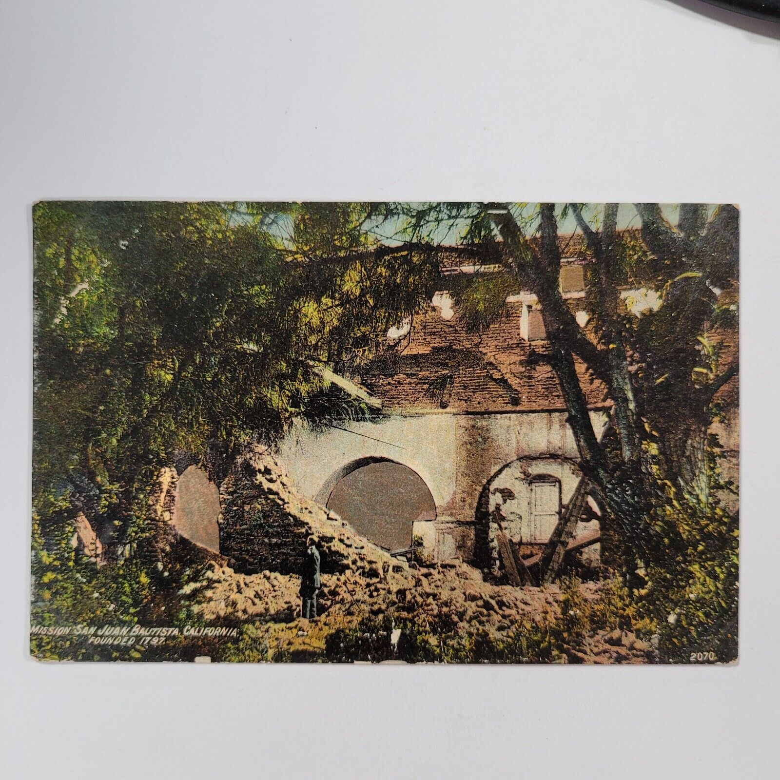 Vintage Postcard Ruins of Mission San Juan Bautista CA California Posted c1910s