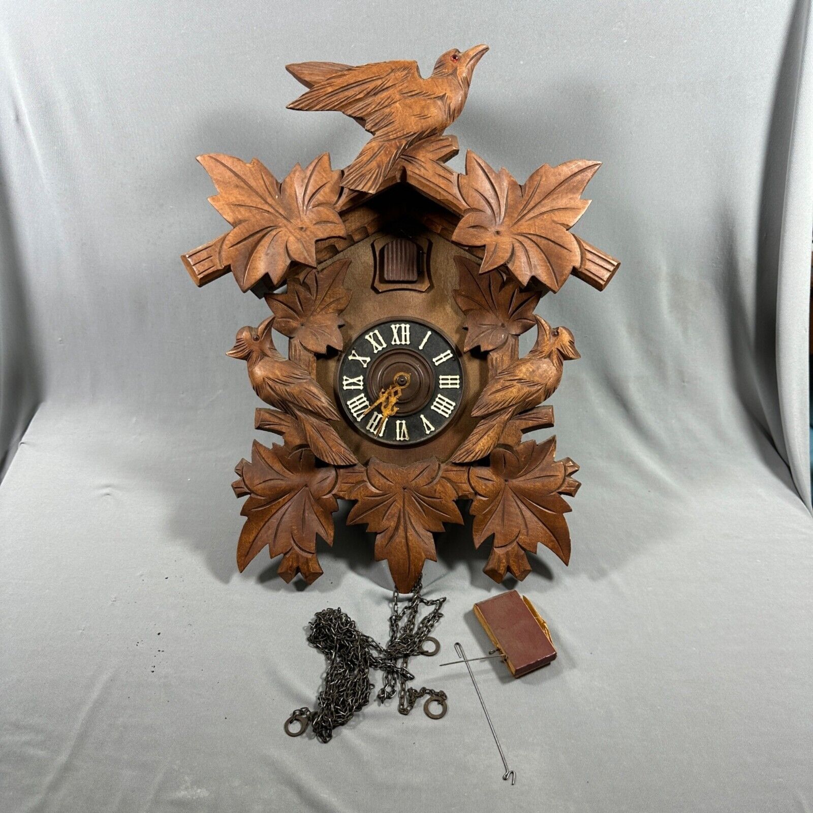 Vintage Regula Germany Black Forest Cuckoo Clock