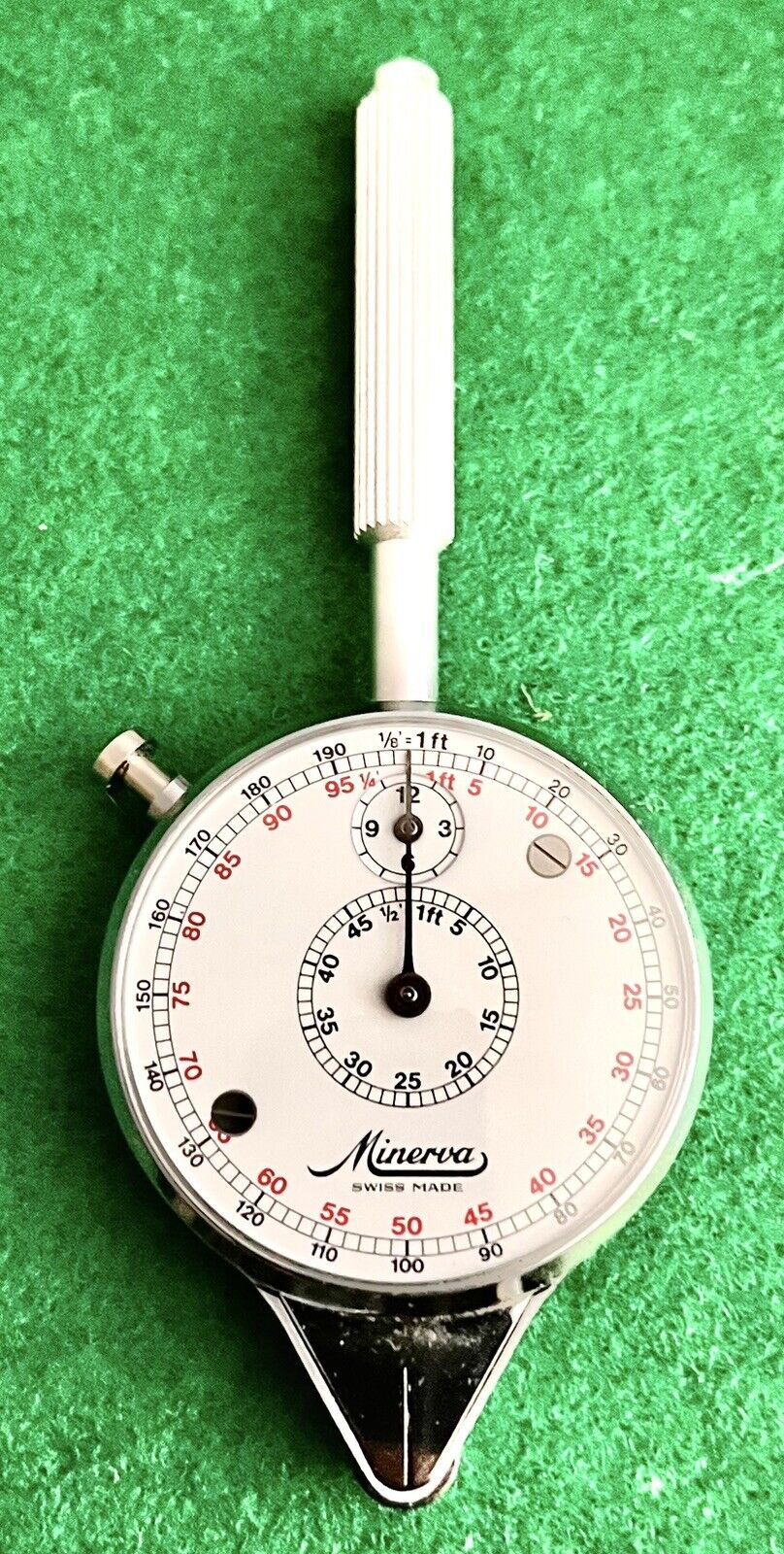 Vintage Minerva Opisometer Map Curvimeter Measuring Draft Tool - Switzerland