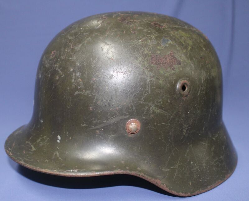 Original German M40 WWII Type -Steel Helmet- Finnish M40/55 - Size 59