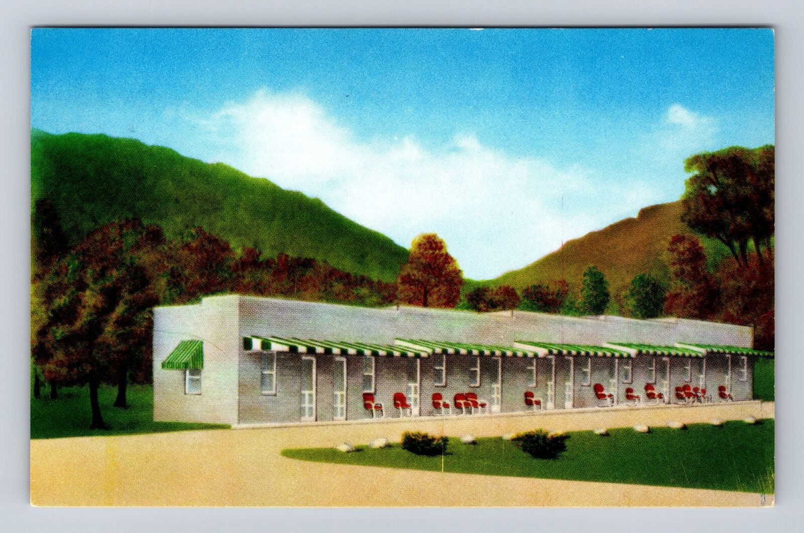 Independence VA-Virginia, Motel Blackrock, Rt. 21, Advertising, Vintage Postcard