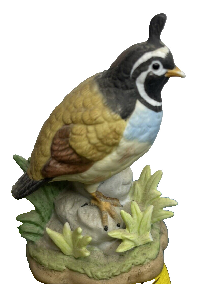 Figurine Bob White Quail Bird Wildlife Porcelain Hand Painted George Good 4\