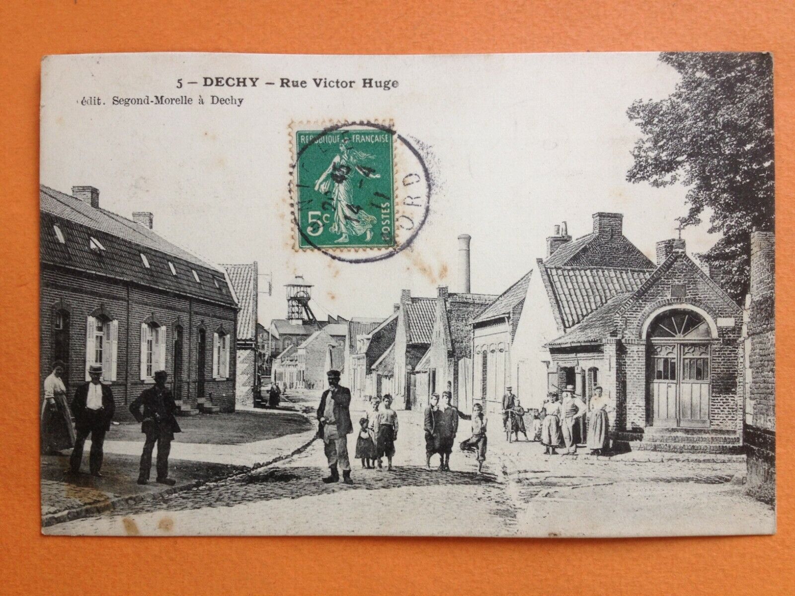 1900 DECHY North VICTOR HUGO RUE Animated to Gabriel PEZET Station Postcard 