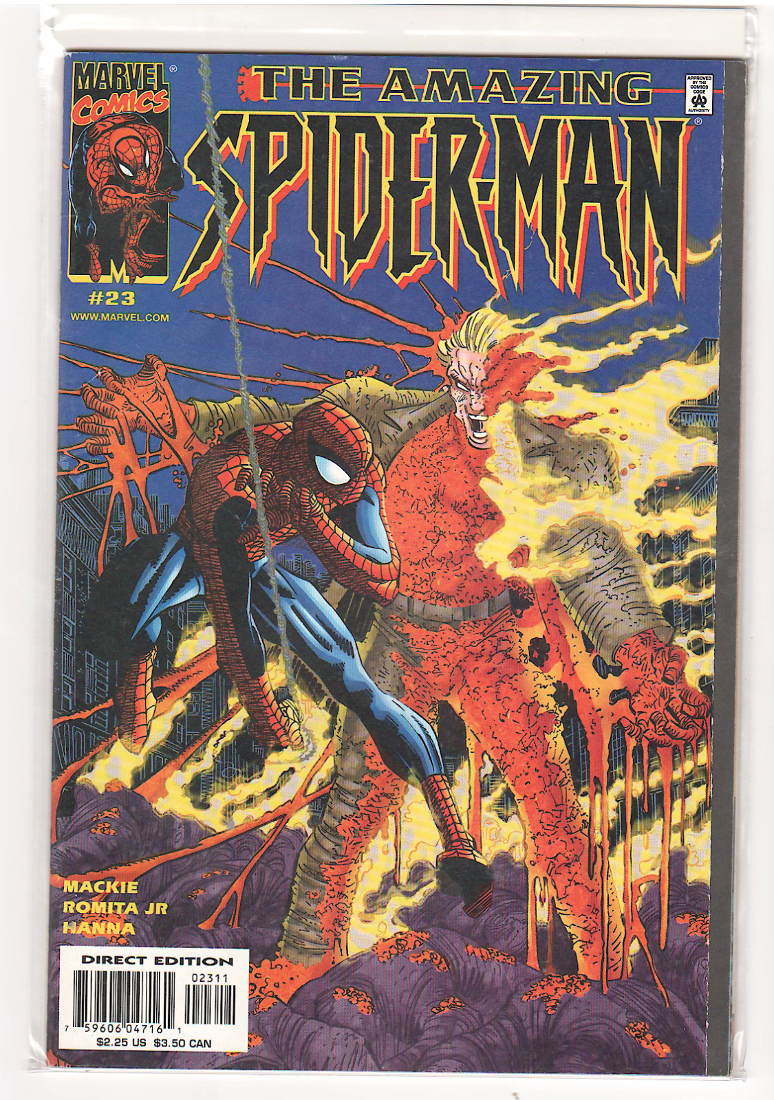 Amazing Spiderman (Volume 2) #23 John Romita Jr Howard Mackie 9.6