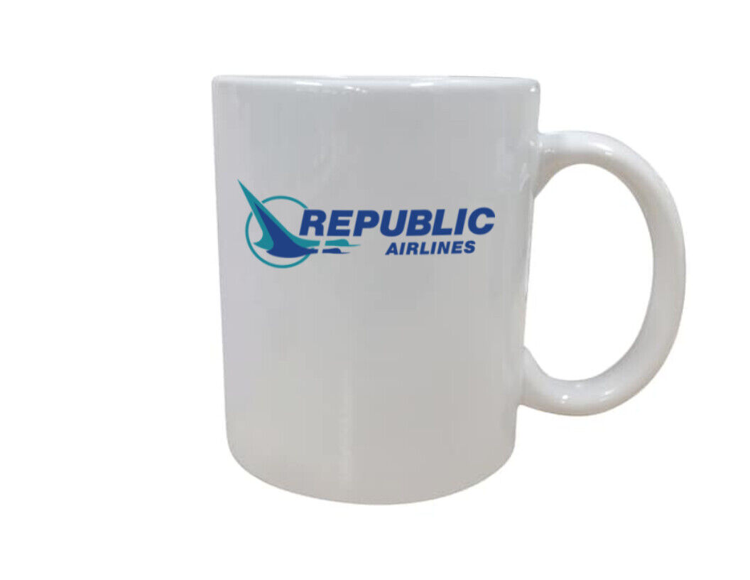 Republic Airlines Closed US Air Travel Souvenir Employee Coffee Mug Tea Cup 