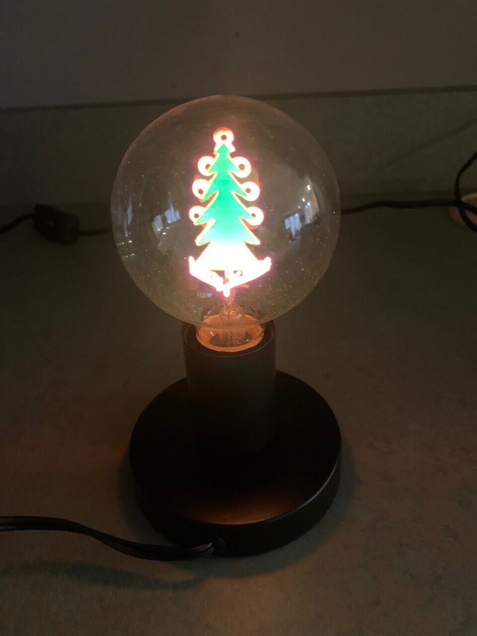 AEROLUX Style Electric VINTAGE NEON LIGHTBULB Merry Xmas Merry Christmas