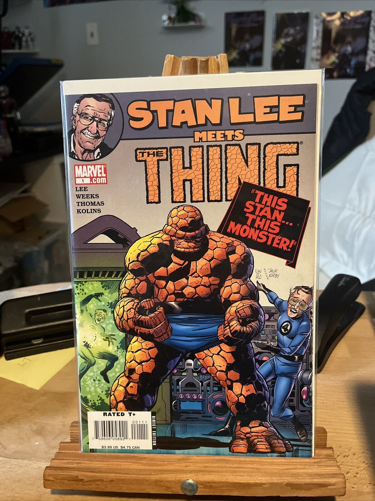 Stan Lee Meets The Thing # 1 - Stan Lee\'s 65th Marvel Anniversary Mid/high Grade