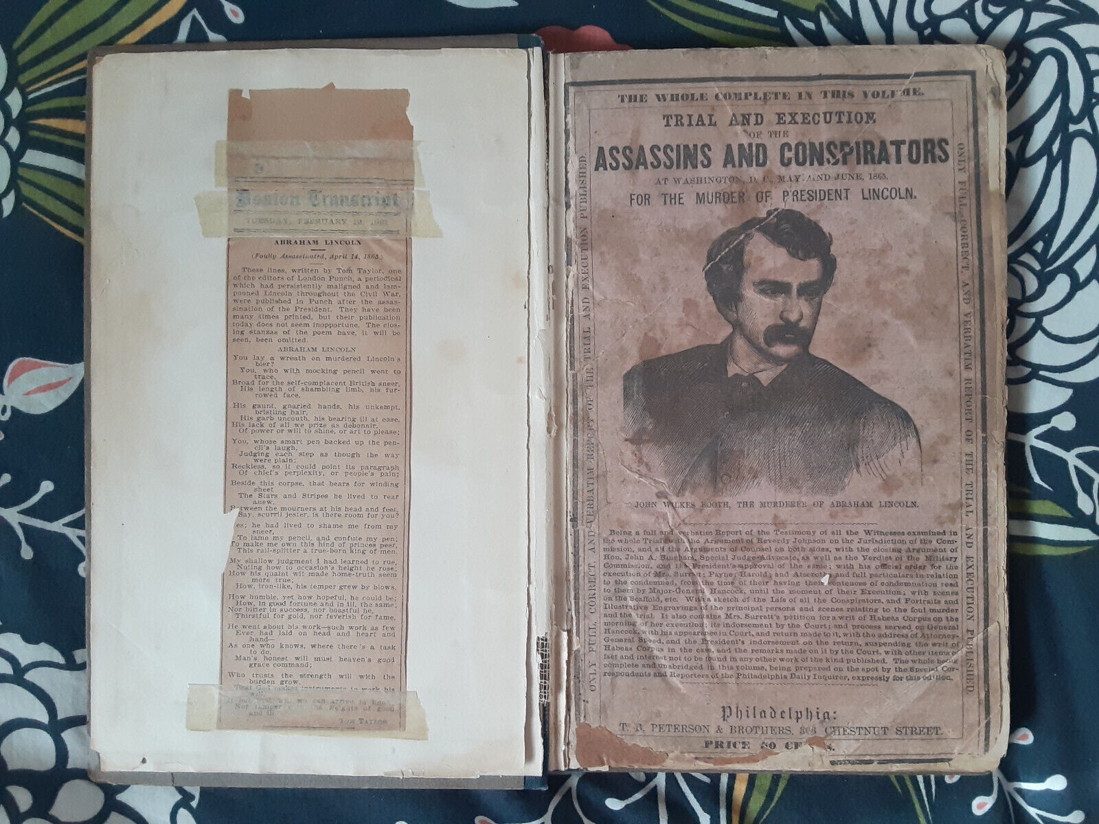 original RARE Trial and Executions of Assassins & Conspirators of Lincoln 1865