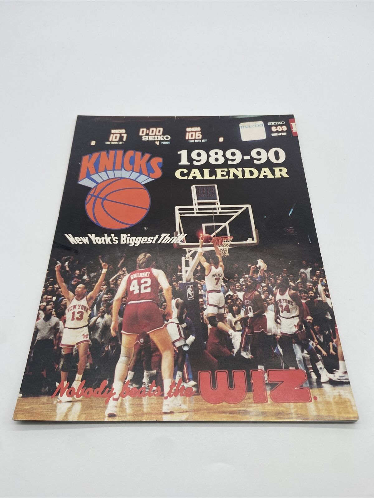 Vintage 1989-1990 New York Knicks Calendar 