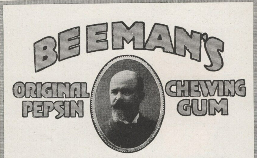 Beeman's Chewing Gum Original Pepsin American Chicle Co 1917 Antique Print Ad