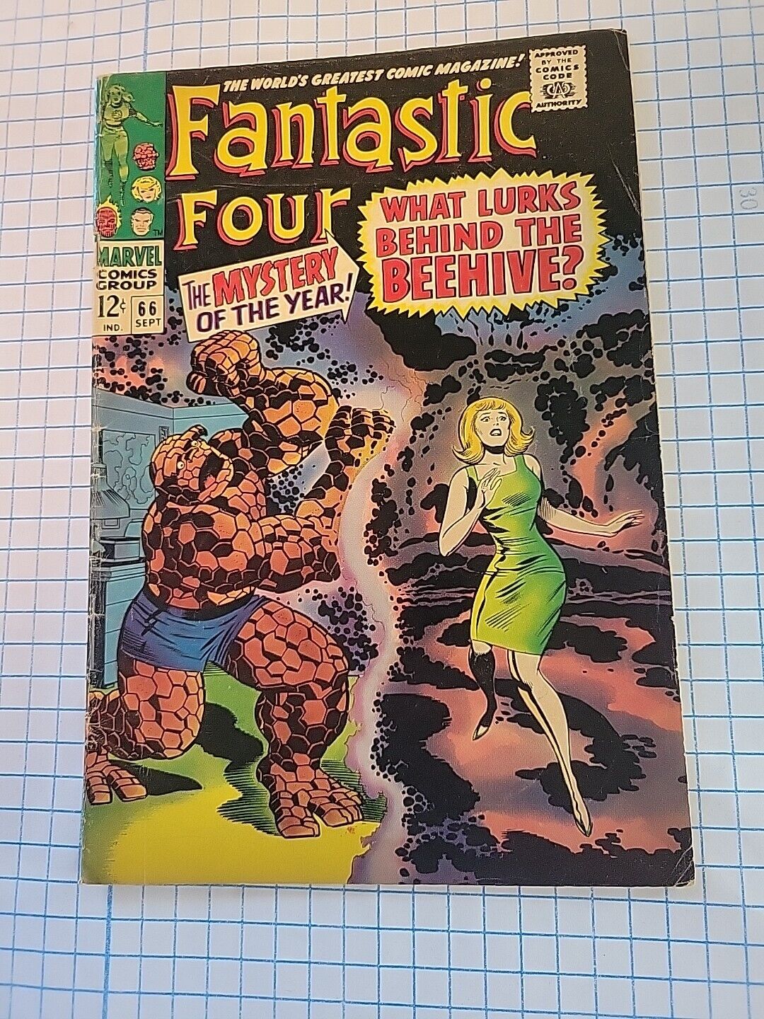 Fantastic Four #66 (Marvel Comics, 1967) Origin of HIM Damage