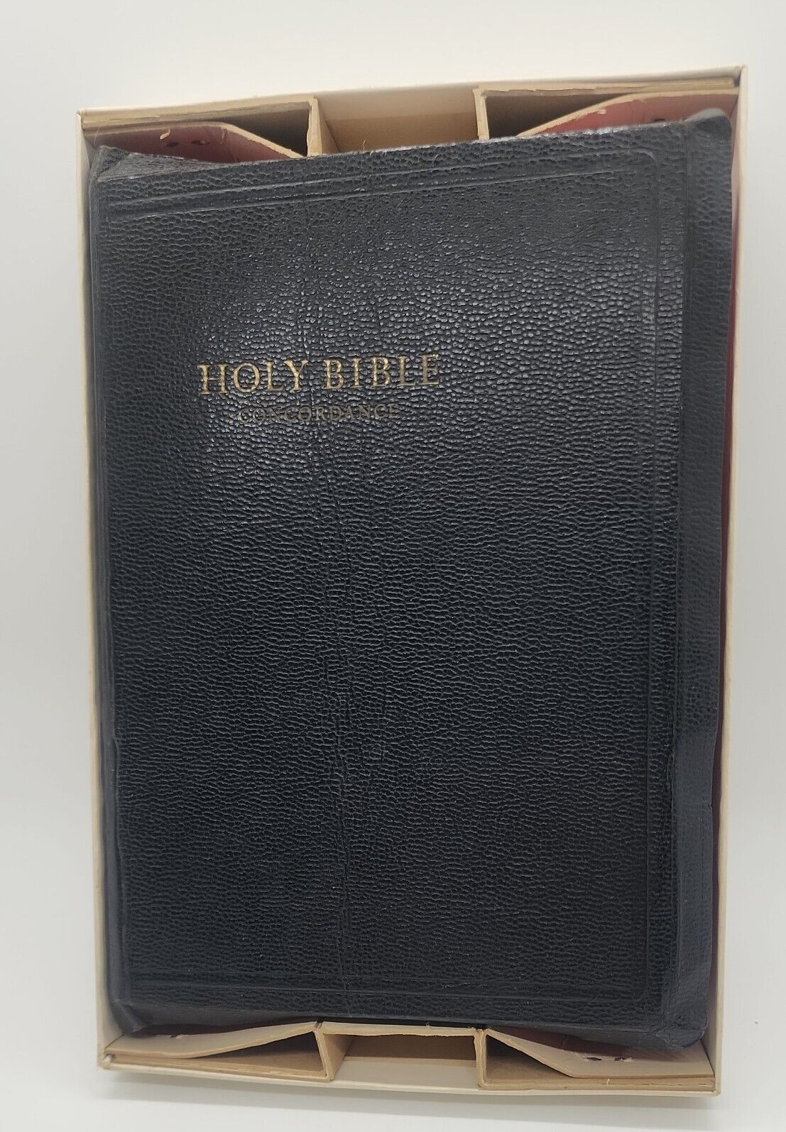 Vintage 1962 KJV Holy Bible w/ Concordance Self-Pronouncing + Maps of Jerusalem