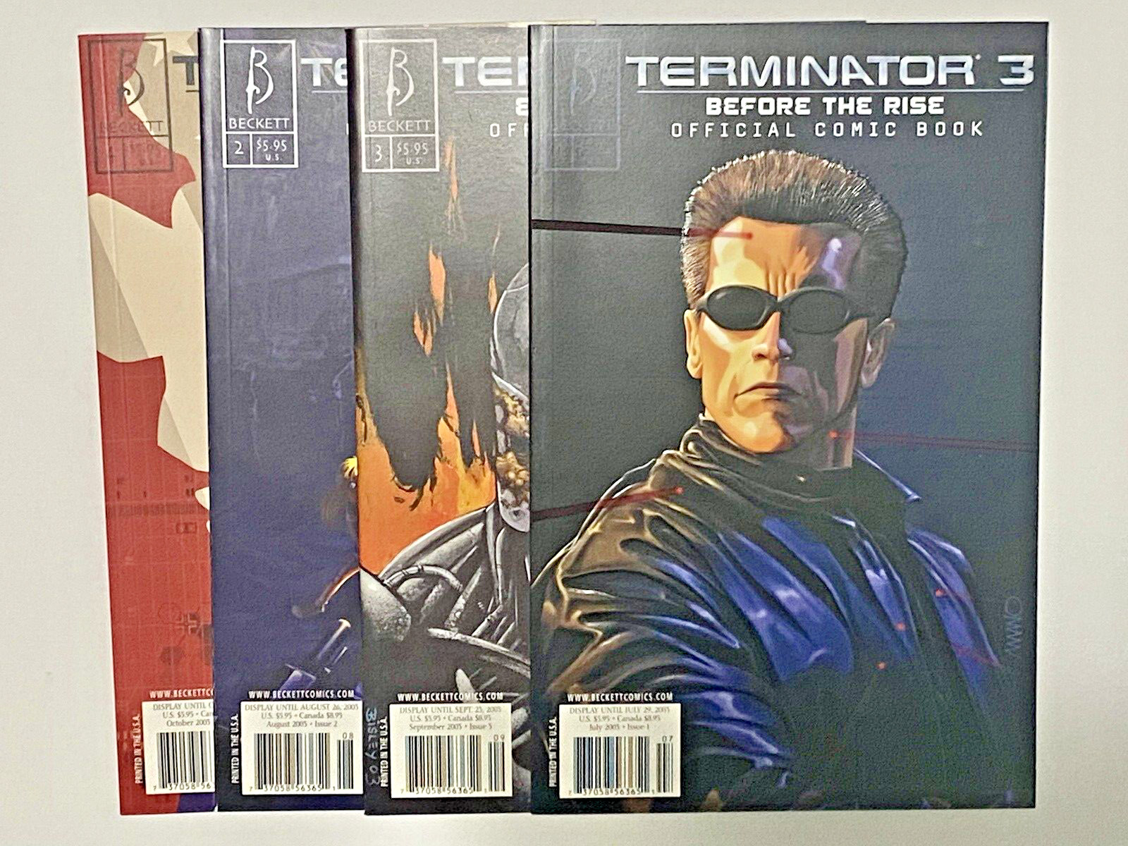 Terminator 3 Before The Rise: Official Comic Book  #🔥1-4 Complete🔥BEAUTIFUL