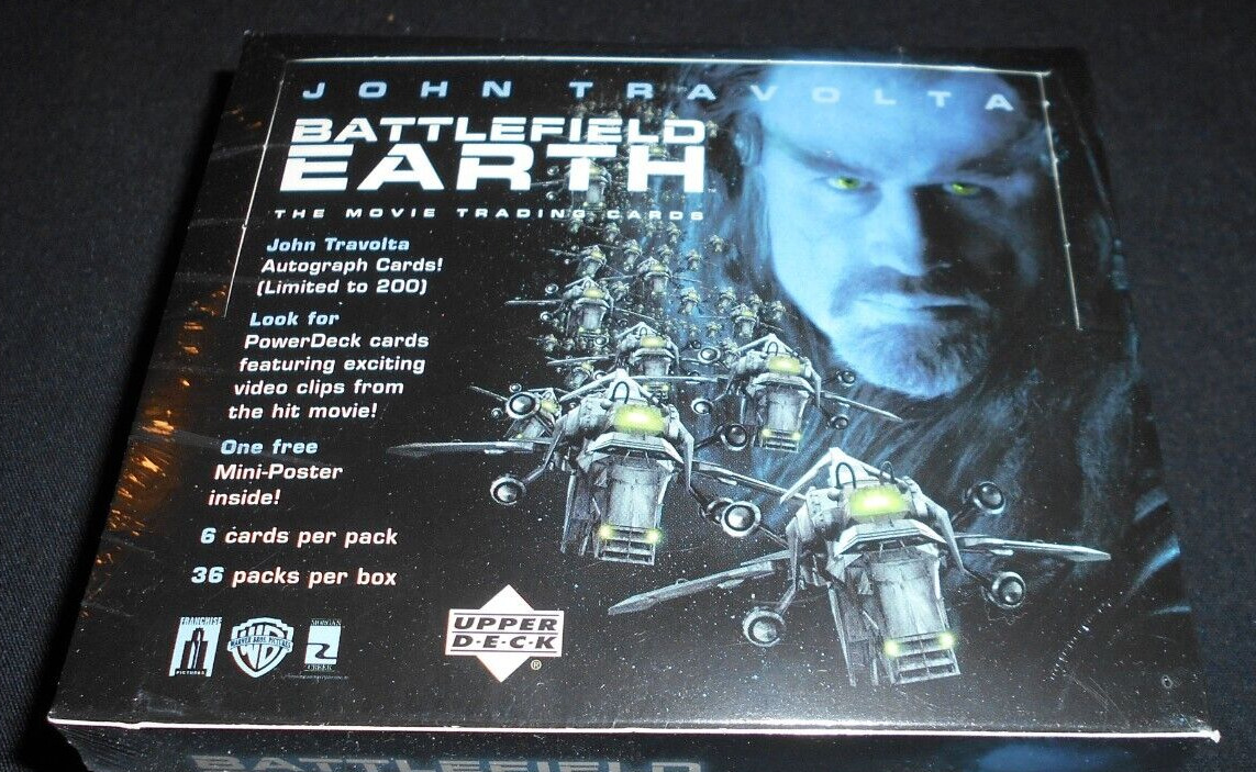 2000 Upper Deck Battlefield Earth Sealed Trading Card Box 36 Packs John Travolta
