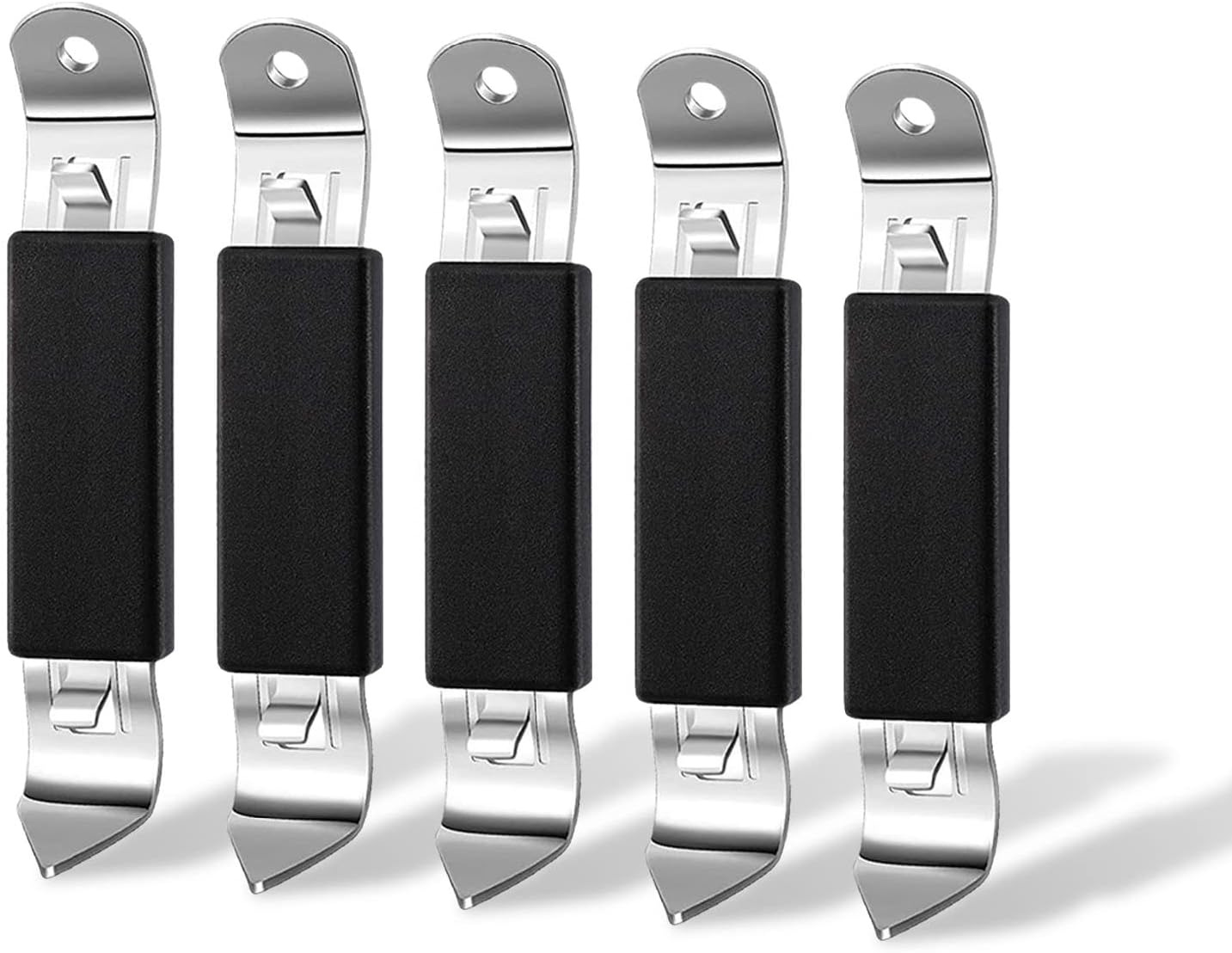 5 Pack Magnetic Bottle Openers Stainless Steel Flat Bottle Opener, Solid and Bee