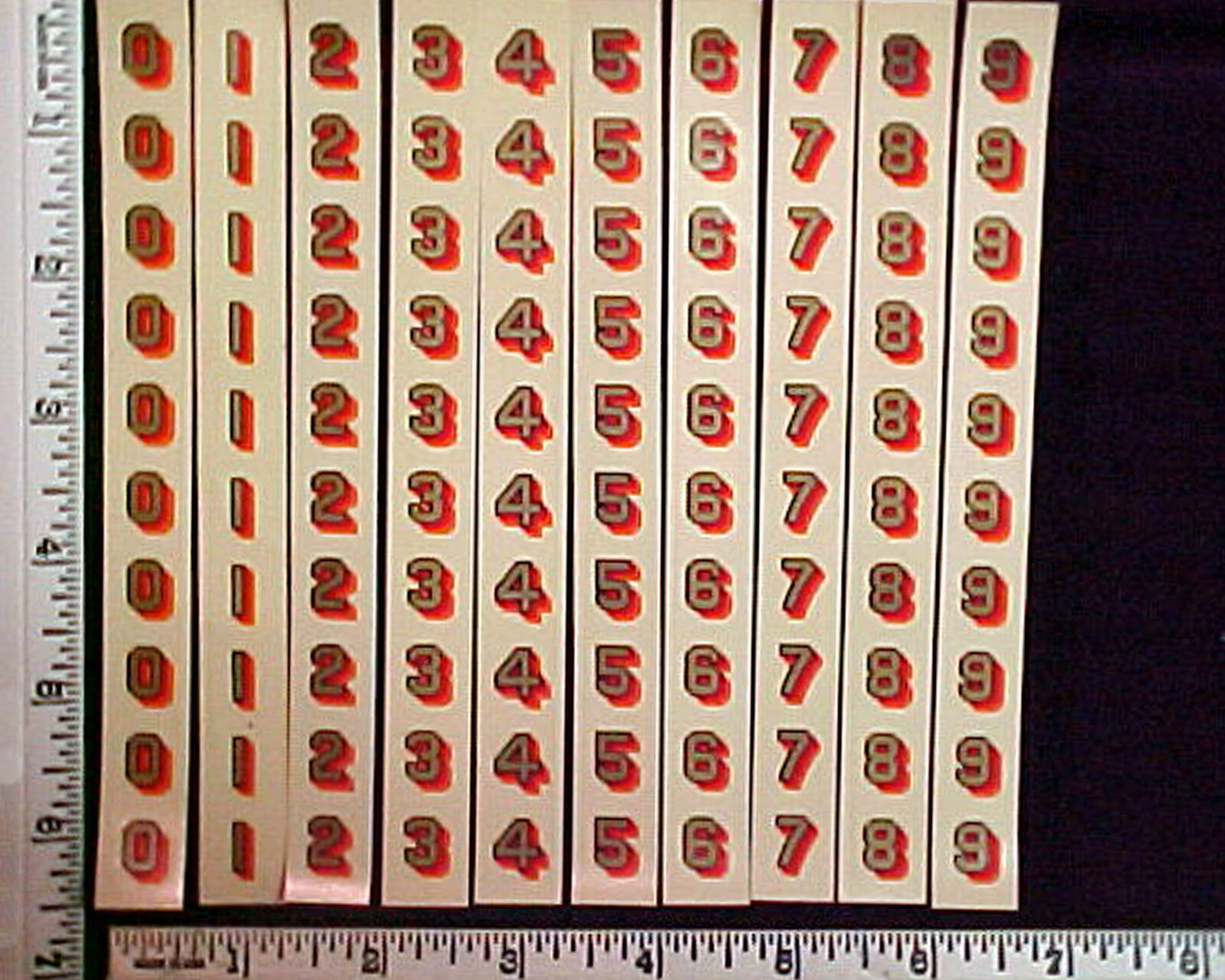 Post Office Box Door Original 100 decals - 4-color - New/Old Stock, Made in USA