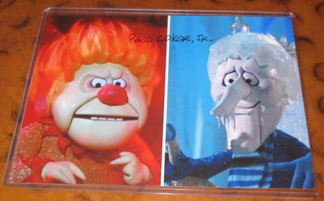 Paul Coker prod design Year without Santa signed autographed photo Rankin & Bass