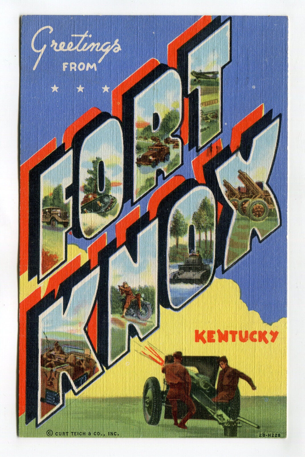 GREETINGS FROM FORT KNOX KENTUCKY - LOT OF 1