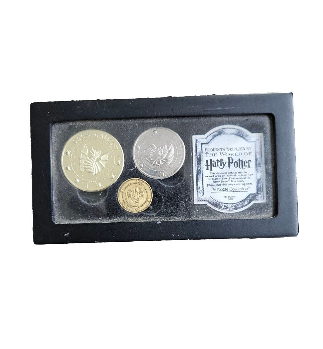 Official Harry Potter Noble Collection Replica Keepsake Coins Set w/ Case