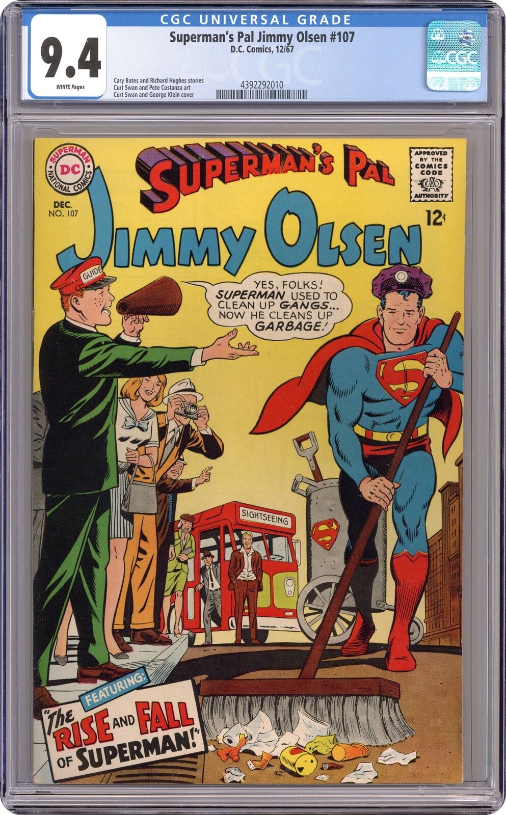 Superman\'s Pal Jimmy Olsen #107 CGC 9.4 1967 4392292010