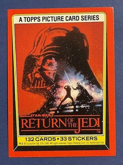 1983 Topps Star Wars: Return of the Jedi S1 Red BOGO  Buy 1 get 2 free You Pick