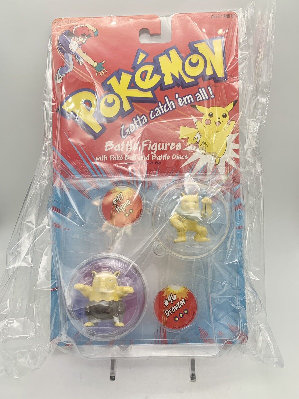 Pokemon Battle Figures Drowzee #96 & Hypno #97 Vintage Brand New Sealed