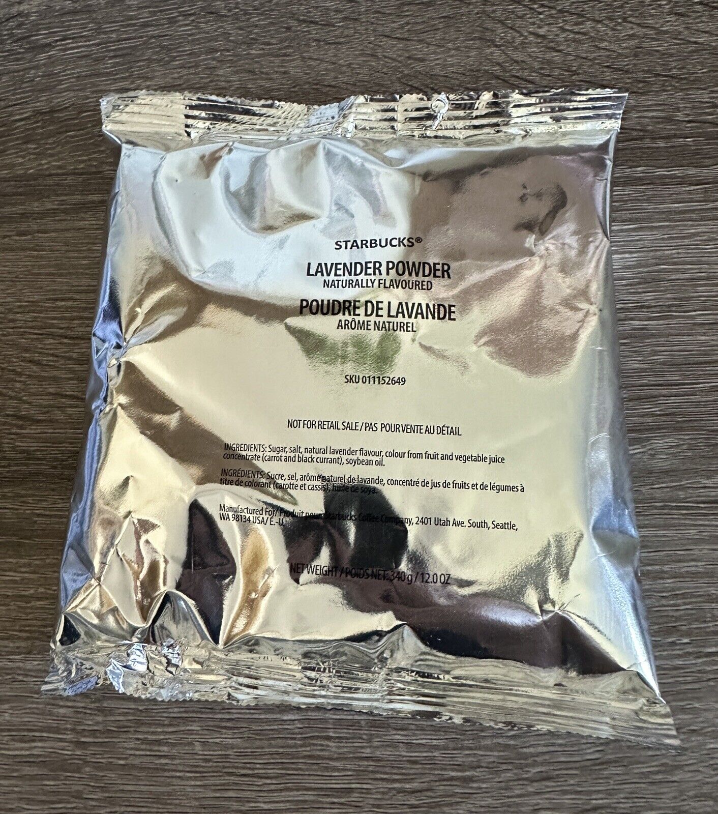 Starbucks Lavender Powder - One Bag (12oz total) BB July 2024