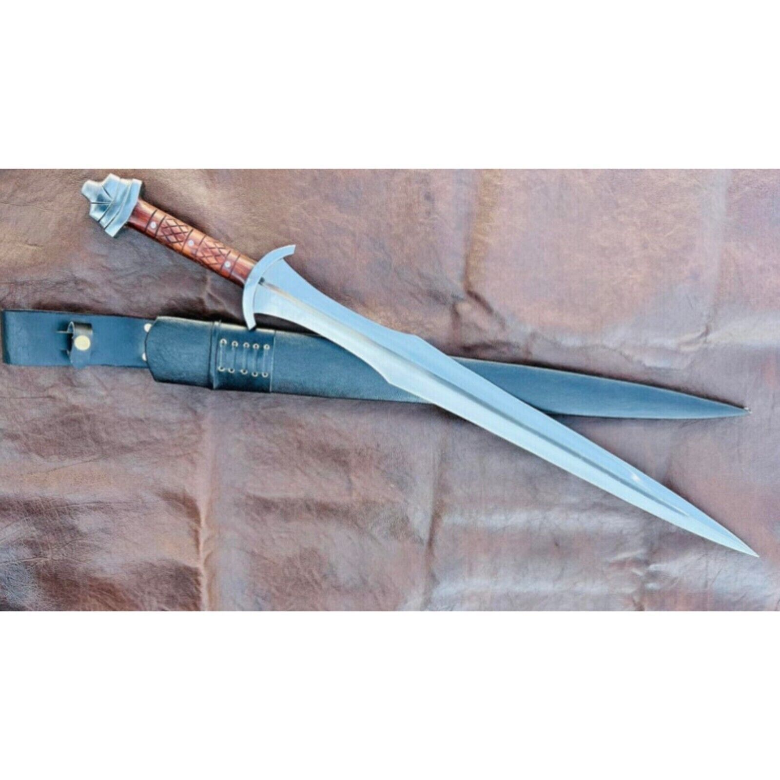 Handmade Traditional Greek Archilles Sword-Hunting Sword-Camping-28''