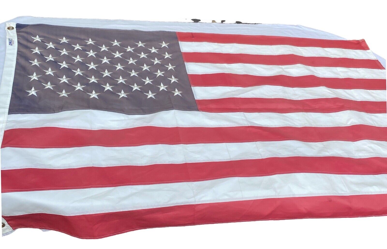 Vintage Anley EverStrong  American US Flag Heavy Duty Nylon 36X60”