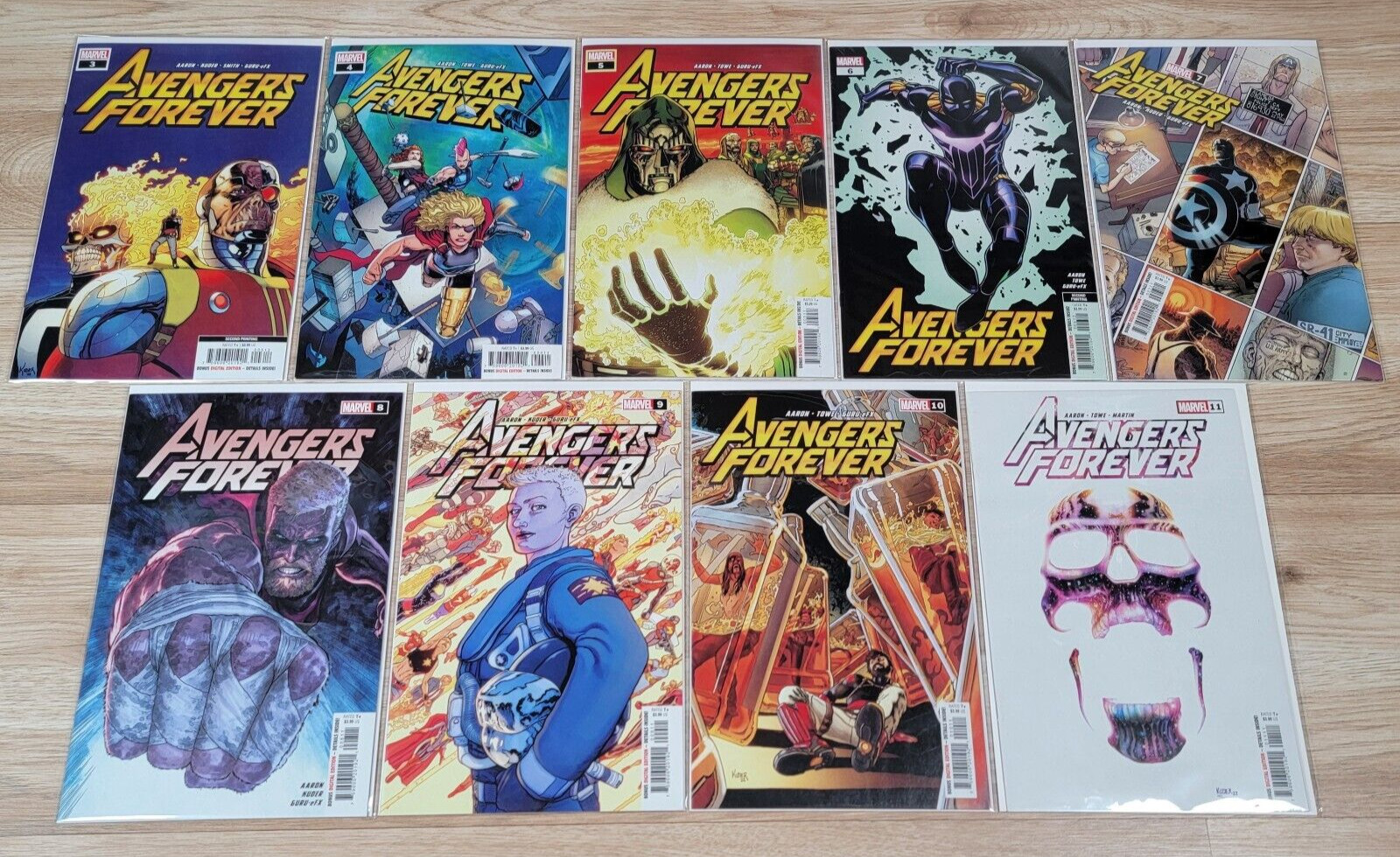 Avengers Forever #3-11 Cover A 2nd Print Marvel Comics 2023 Lot of 9 - NM