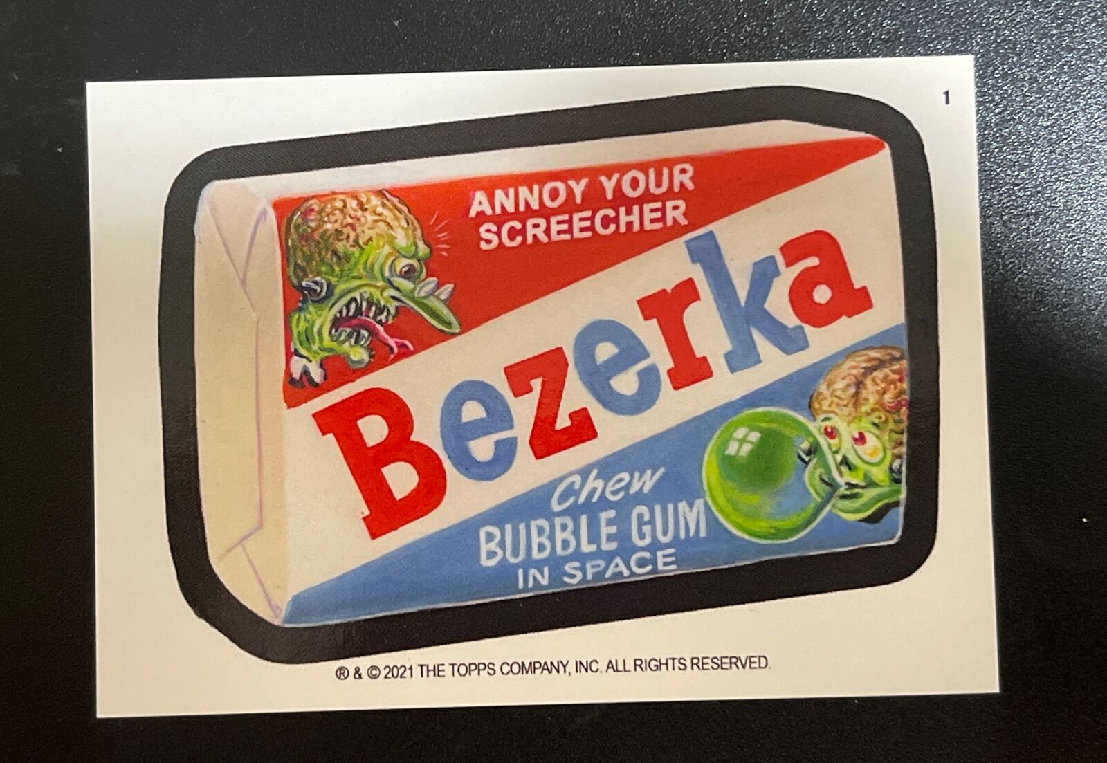 2021 Topps Wacky Attacky Packages Series 5 Bezerka Coupon Back Variant #1