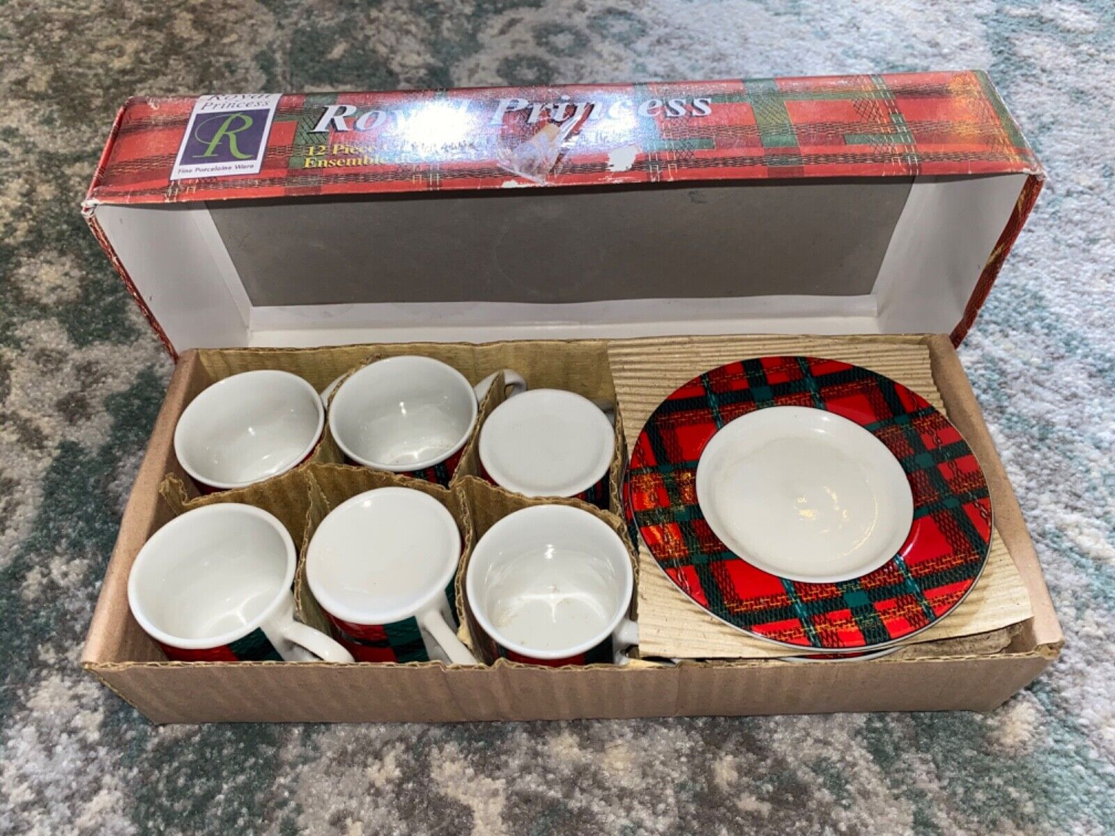 Royal Princess Porcelain Coffee Set (12 Piece) New in Box 