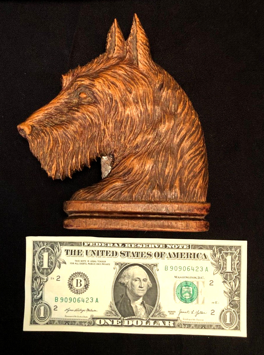 Uncommon Vintage Scottish Terrier Playing Card Holder Made in USA