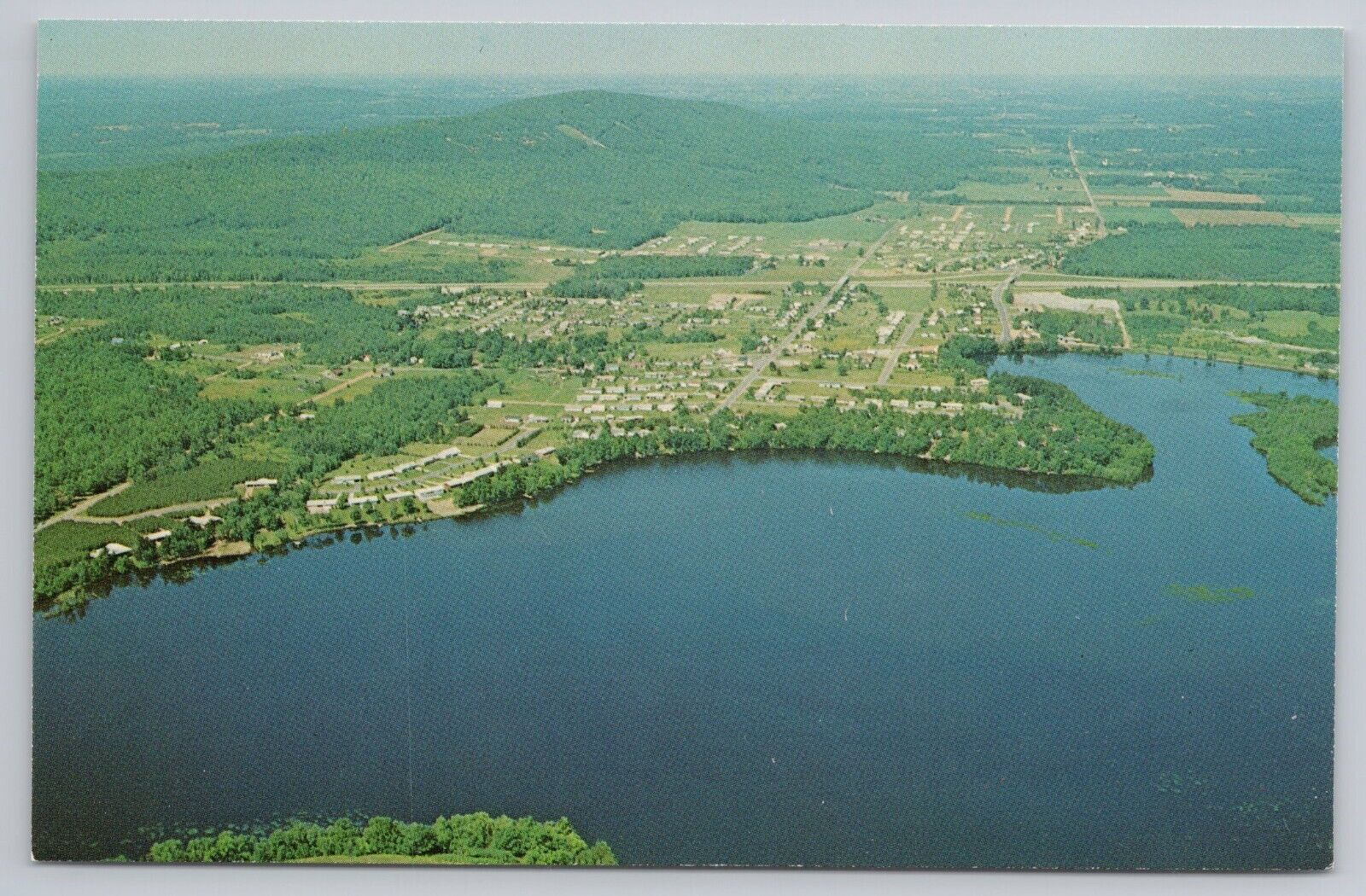 Aerial View Town of Rib Mountain Wisconsin Lake Wausau Rib Mountain UNP