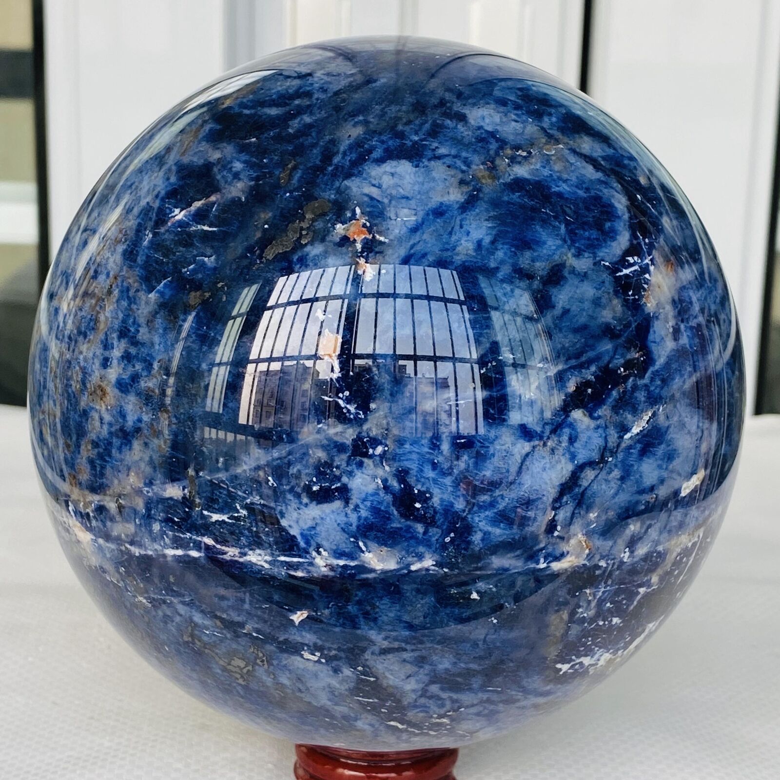 3740g Blue Sodalite Ball Sphere Healing Crystal Natural Gemstone Quartz Stone