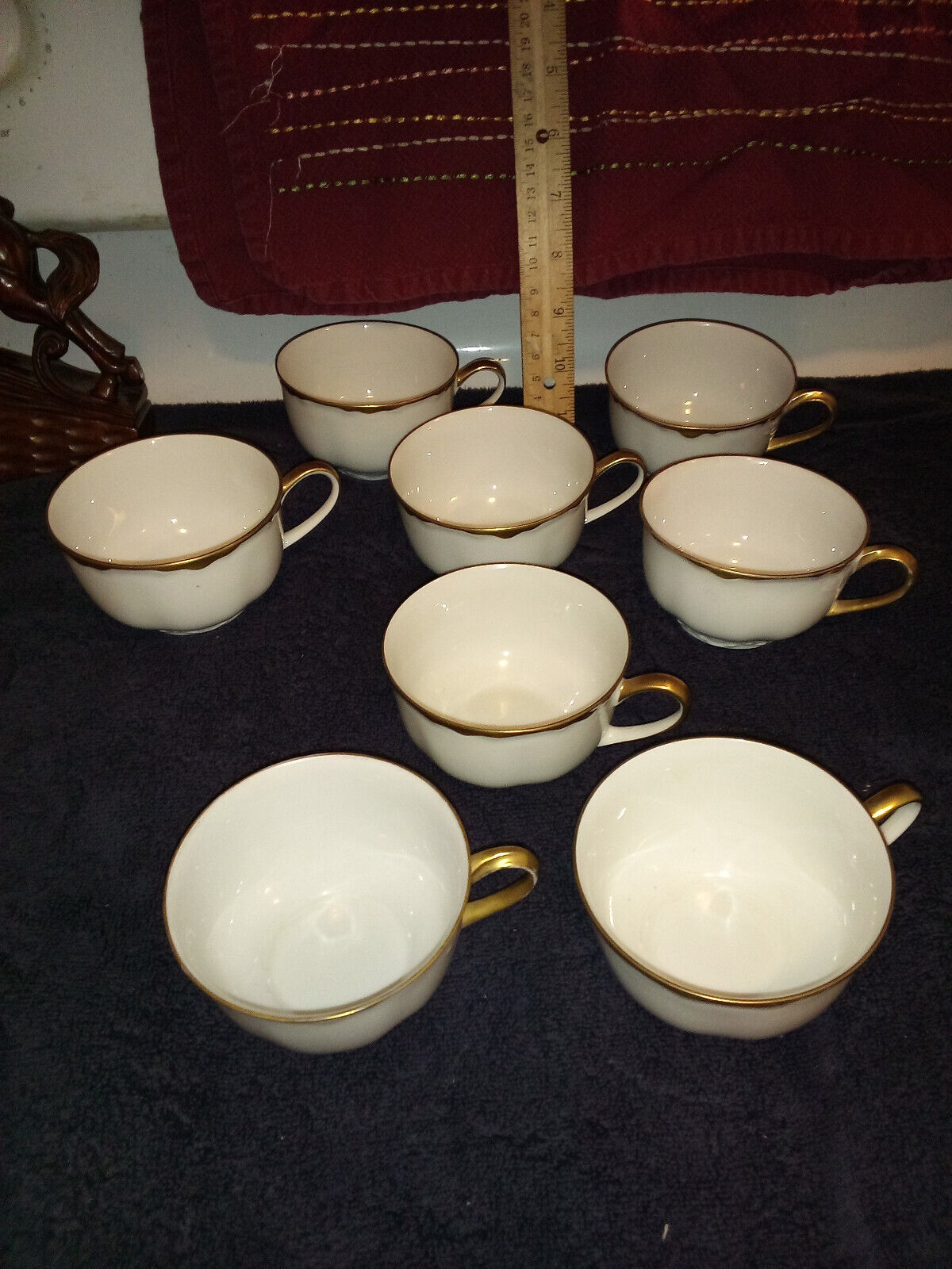 antique vintage porcelain gold hutschenreuther tea coffee cups like Elite