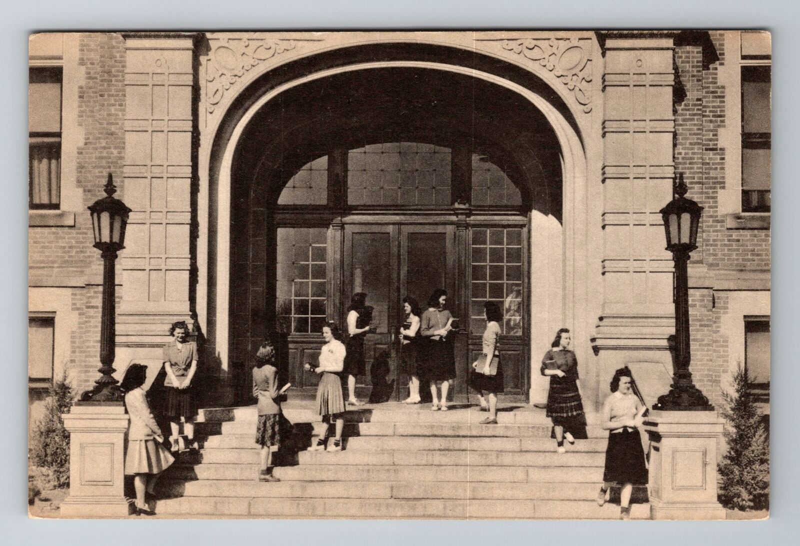 Atchison KS-Kansas Administration Mount St Scholastica College Vintage Postcard