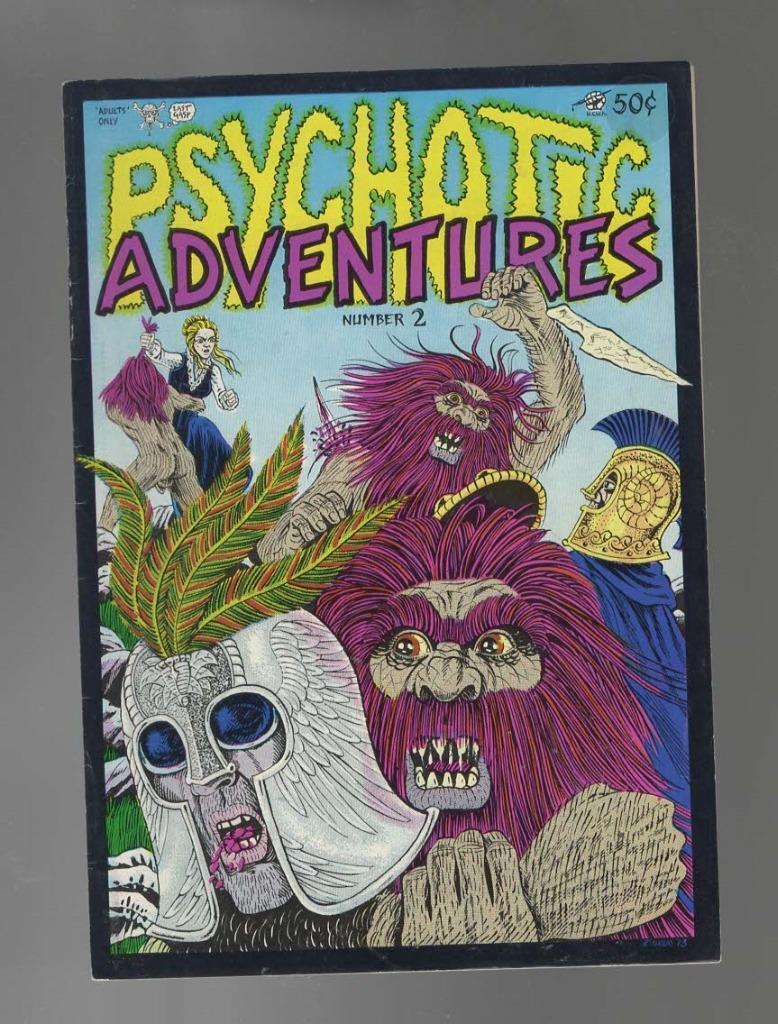 Psychotic Adventures #2 1973 1st Print Last Gasp F to F+