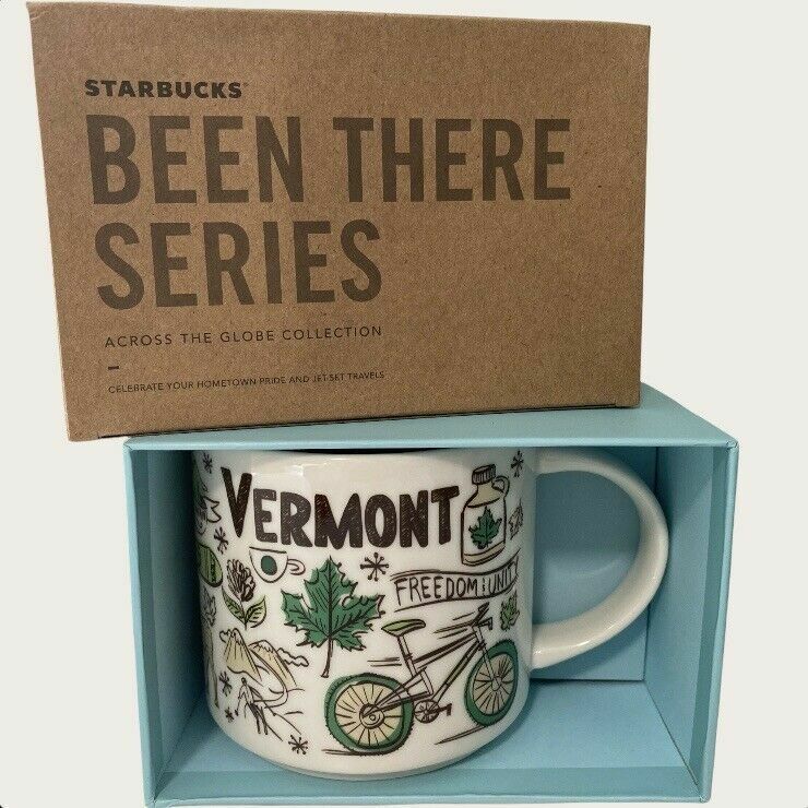 Starbucks Coffee Mug Been There Series Vermont VT Collectible Ceramic Cup Tea