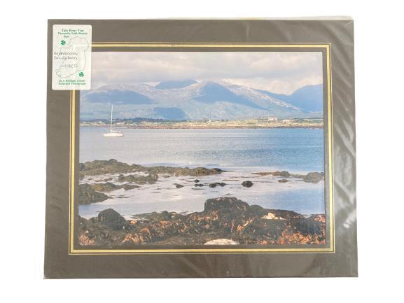 Vintage Enlarged Colour Print of Roundstone Galway Ireland Matted Sealed Flynn