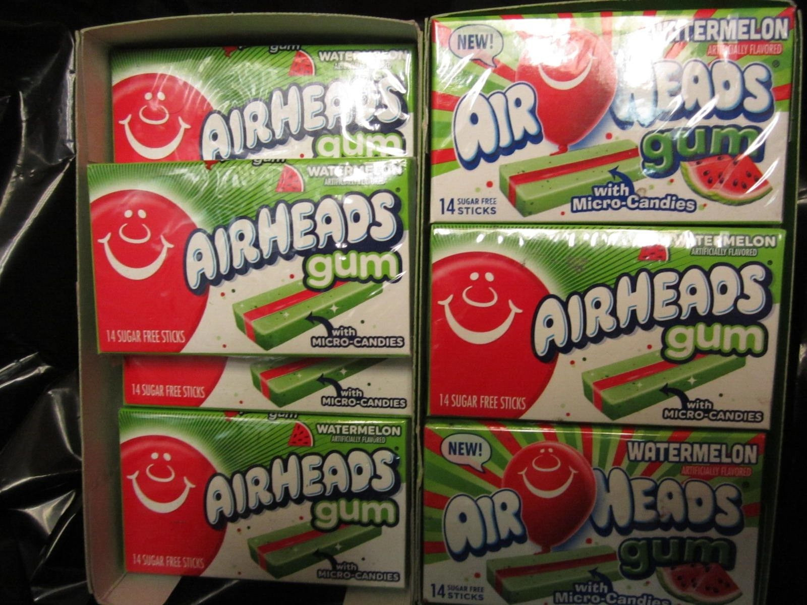 Airheads Watermelon Gum, 22 Sealed Collector Packs, Discontinued See description