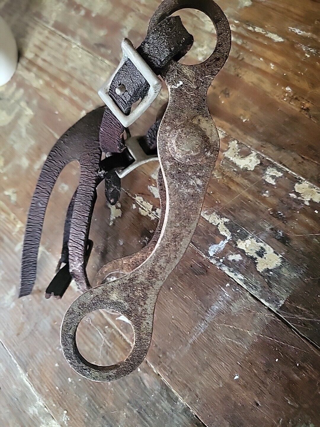 Unearthed Antique  Horse Bridle w Crocket Bit Horse Harness 